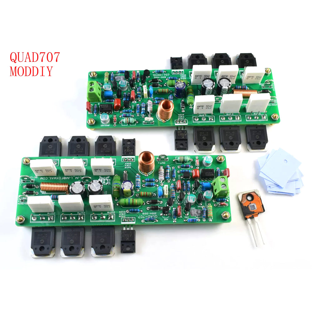 QUAD606 QUAD707 Finished Power Amplifier Completed HIFI Post‑Amp DC ±25V‑±55V Power Supply