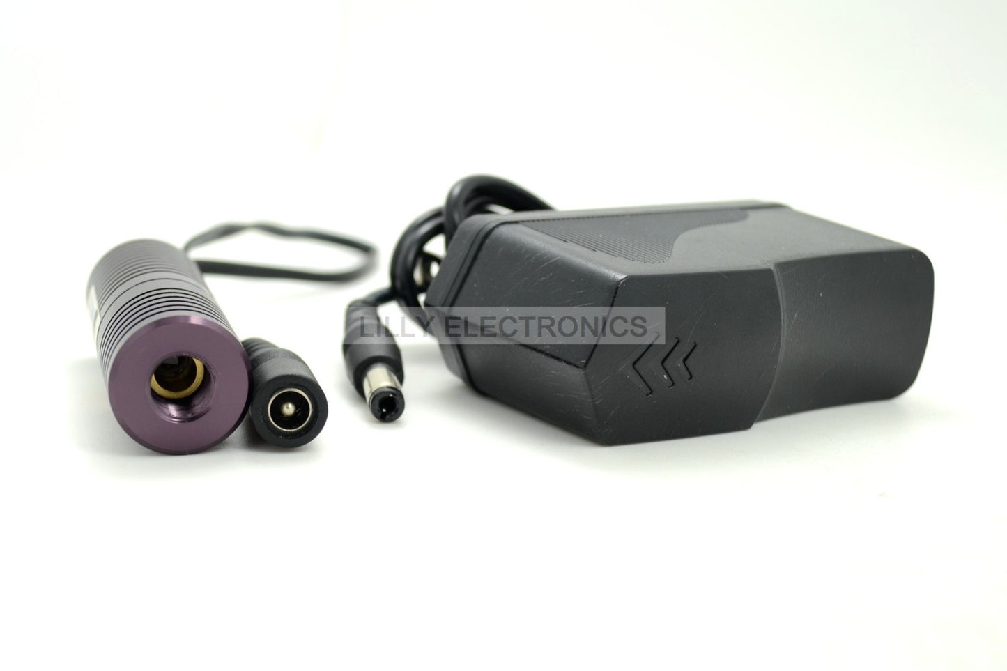 445-450nm 100mw Blue Laser Dot Module Focusable 20x58mm 5V with AC Adapter