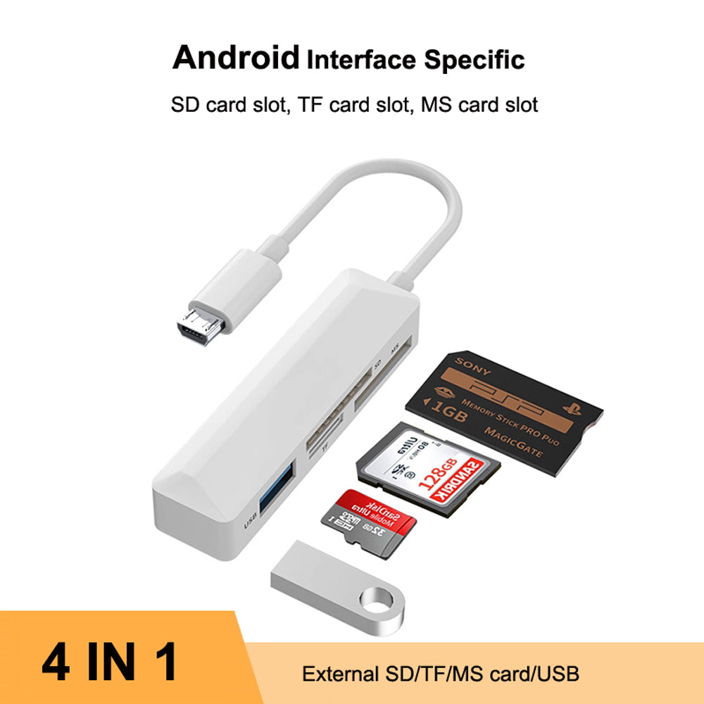 Multi functional Integrated Computer XD Card Reader Suitable for Olympus/iPhone OTG Converter CCD/SD/TF/MS Card