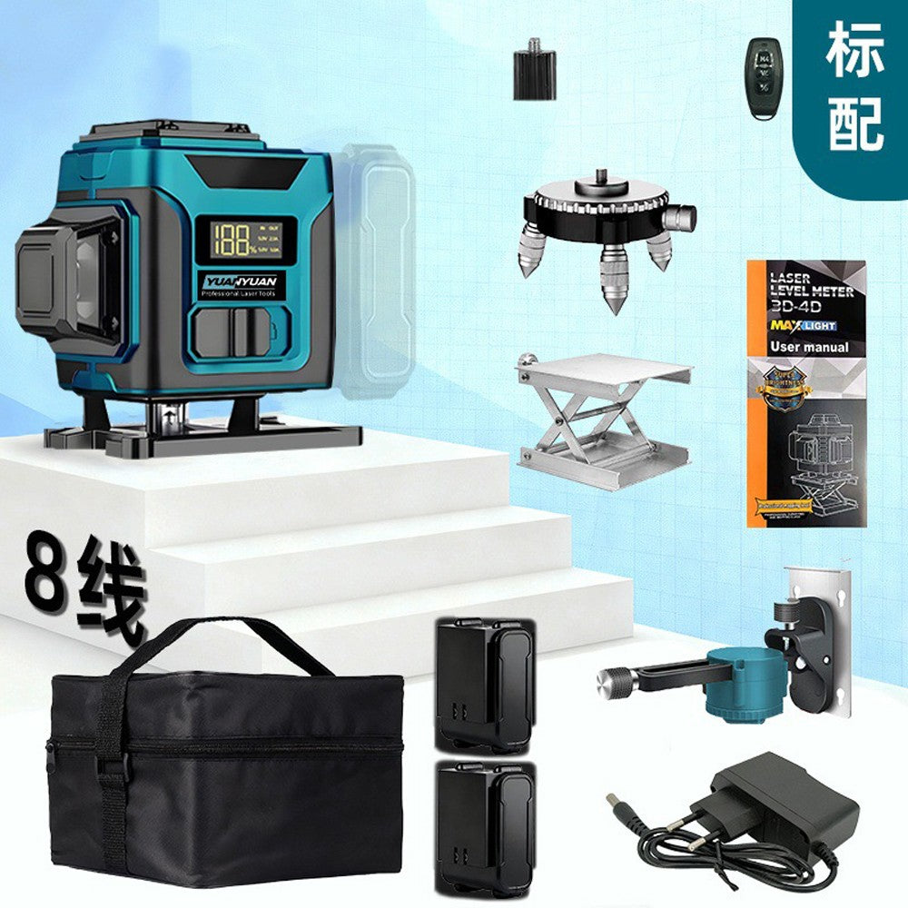 515nm High‑Precision Green Laser Level with Digital Display | Universal Level Tool for Indoor & Outdoor