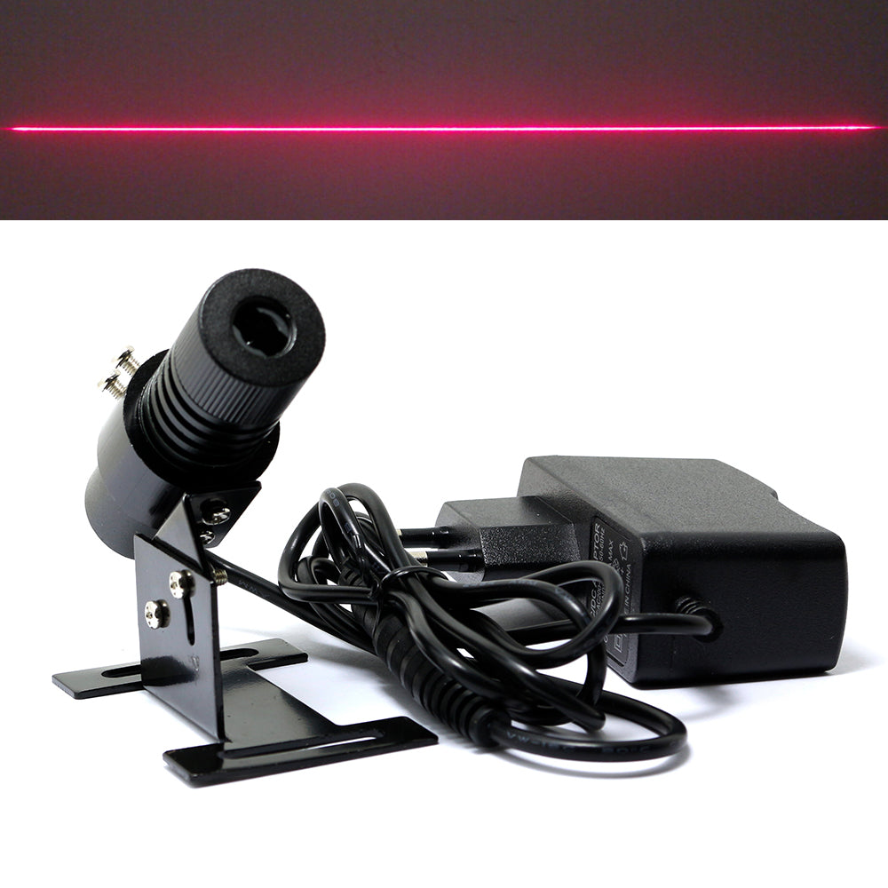 650nm 60mW Red Laser Line Locator Module 22x70mm w/Heatsink and Europe Plug