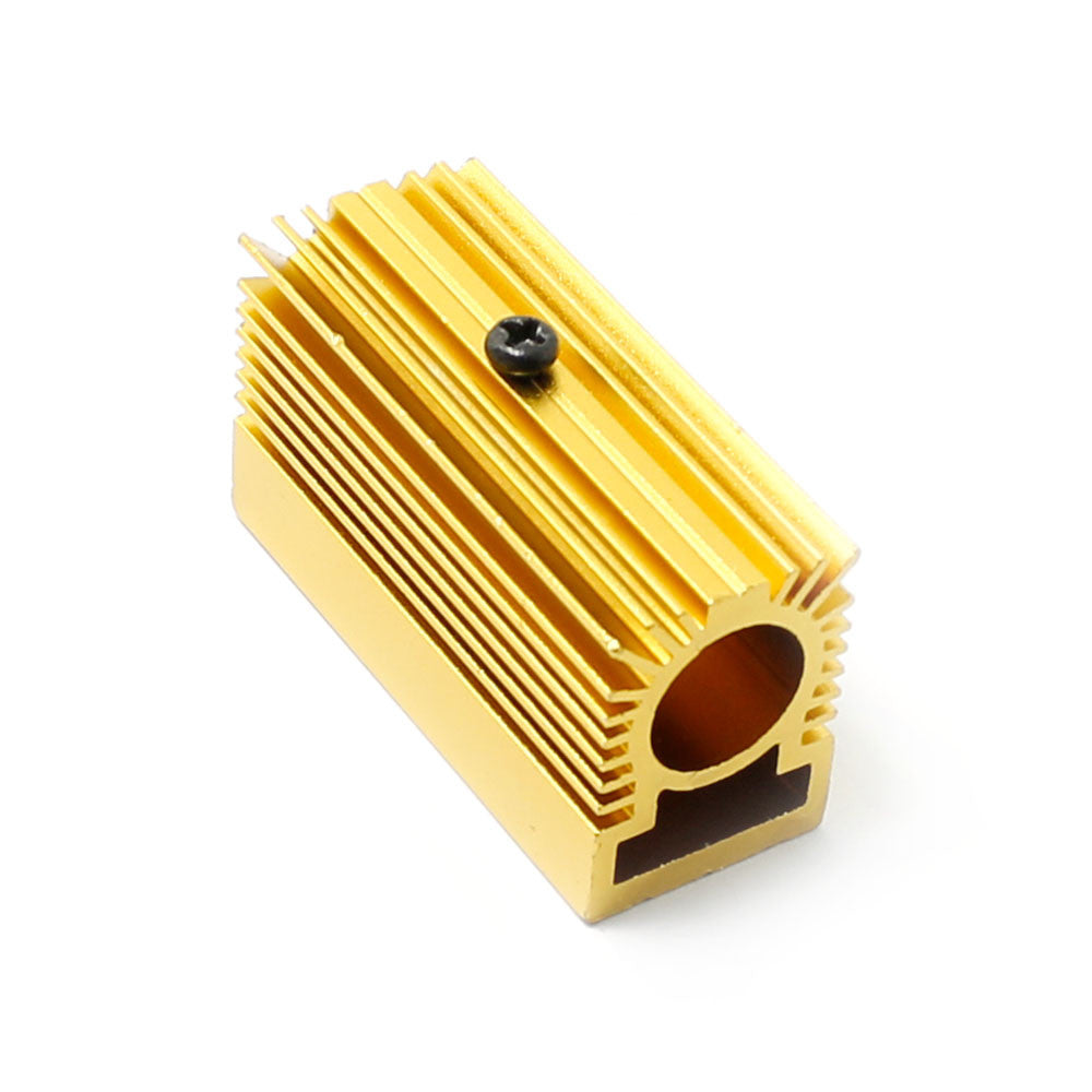 5 x Golden Aluminium Cooling Heatsink for 12mm Laser Module Heat Sink 20x27x50mm