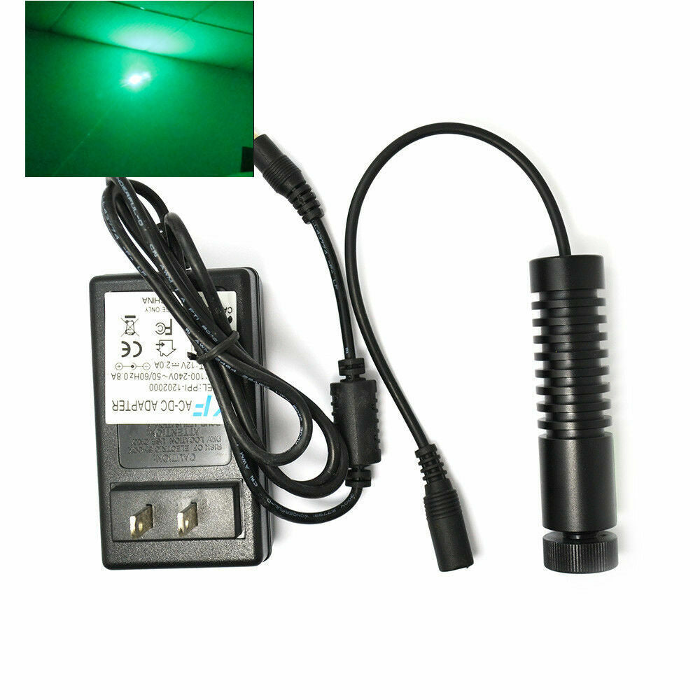 505nm 515nm 50mW Dot Laser Module Grass-green Light with Adapter DC=12V