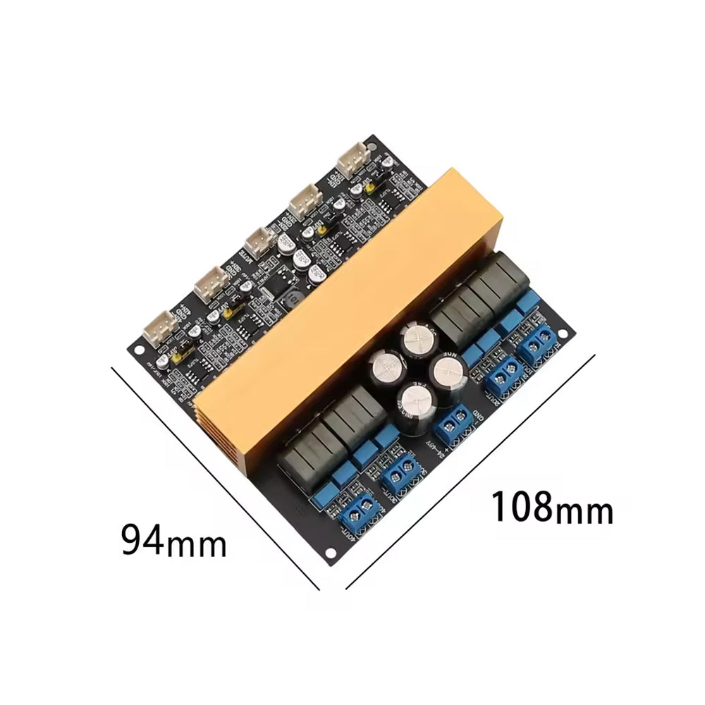 TPA3255 4-Channel 315W×4 HiFi Class D Digital Power Amplifier Board, Balanced Input Audio Amp Module DC24-48V