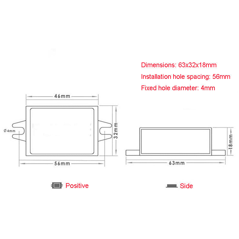 20-72V to 5V Power Converter Waterproof Ultra Thin Foot Power Step Down 1A 2A 3A