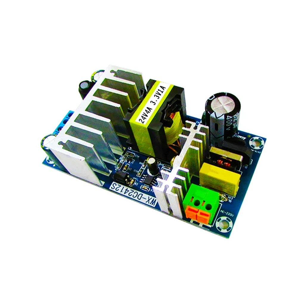 AC-DC Isolated Dual Output Switching Power Supply Bare Board Module 24V 4A & 3.3V 1A, 120W Peak Dual Channel Power Module DC2412S