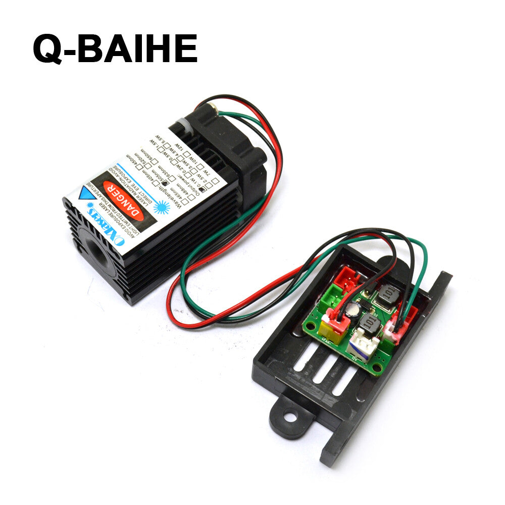 12V 505nm 80mW Green Laser Diode Module DIY Fixed Focus TTL Modulation PWM Power