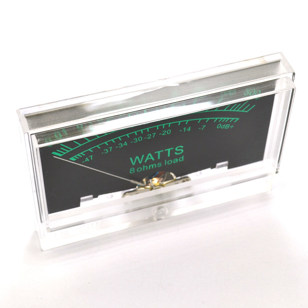 H-10050 Panel Meters Black And Green Background VU(DC 500uA) Audio Equipment Use