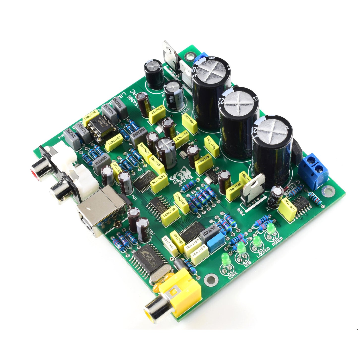 Amplifier Board CS8416+CS4398 For DAC Board ( USB+Coaxial DAC 192K/24BIT Board )