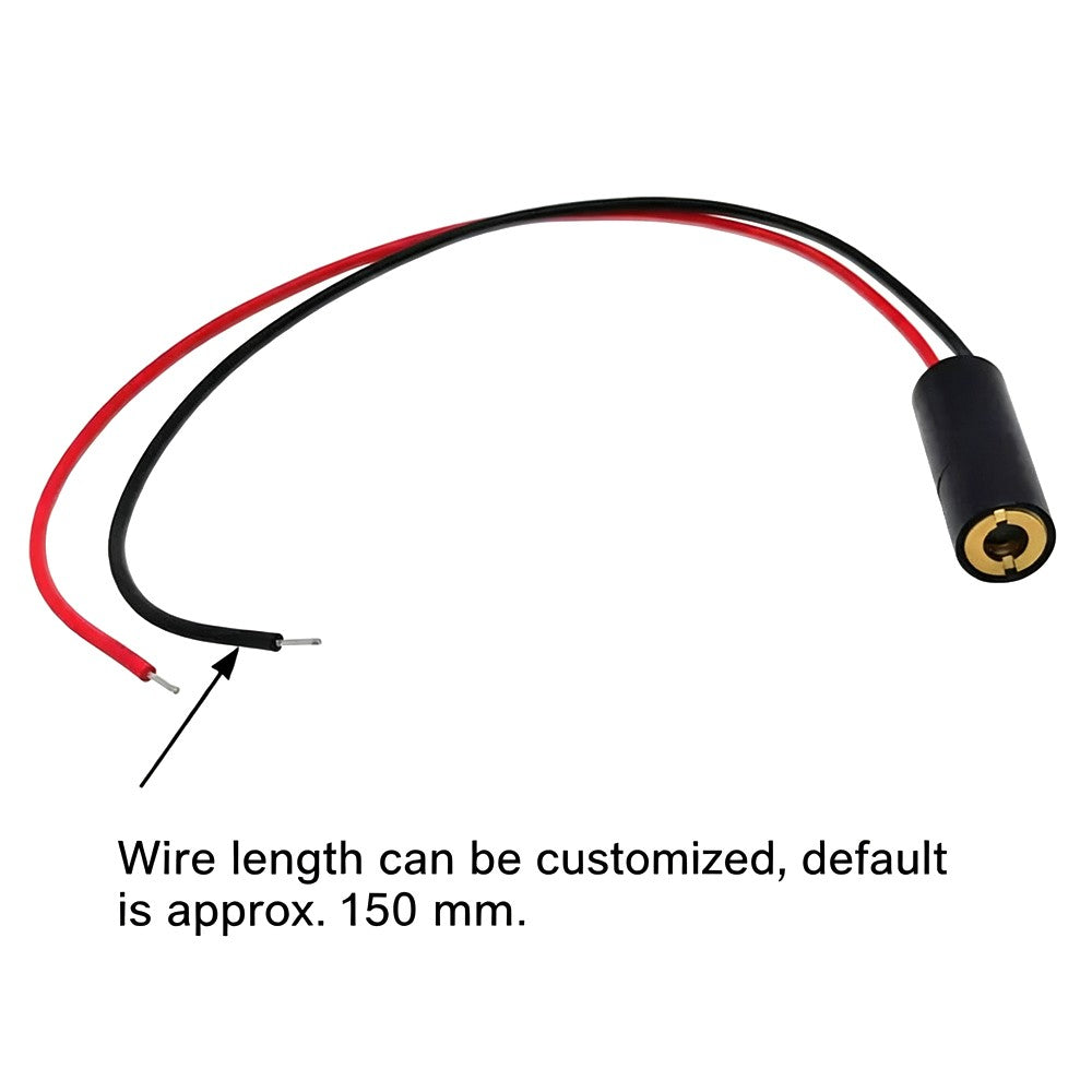 Φ8×21mm Mini Green Dot Laser Module 520nm 0.4mW‑10mW Industrial Positioning Laser Diode Module