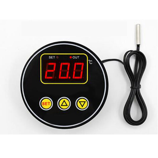 High Precision Temperature Controller Circular Digital Display Thermostat Round