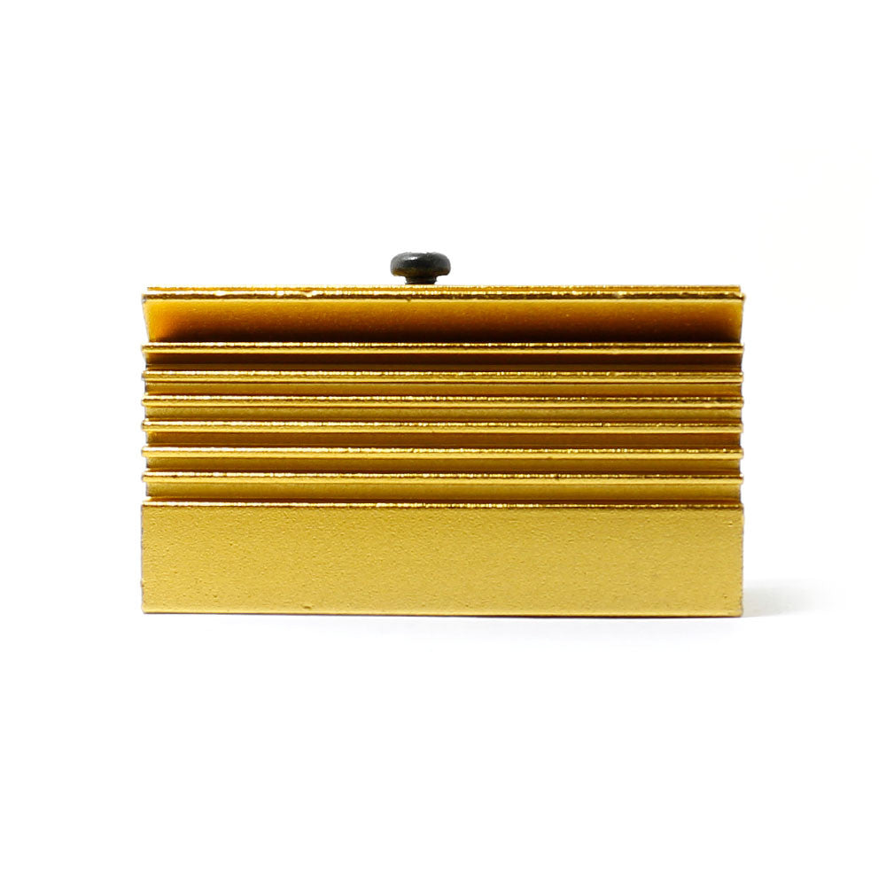 5 x Golden Aluminium Cooling Heatsink for 12mm Laser Module Heat Sink 20x27x50mm