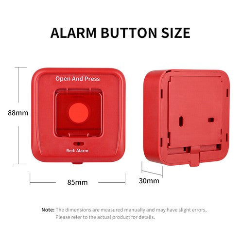 Wireless RF Fire Alarm Panel Wireless Audible and Visual Alarm Security System