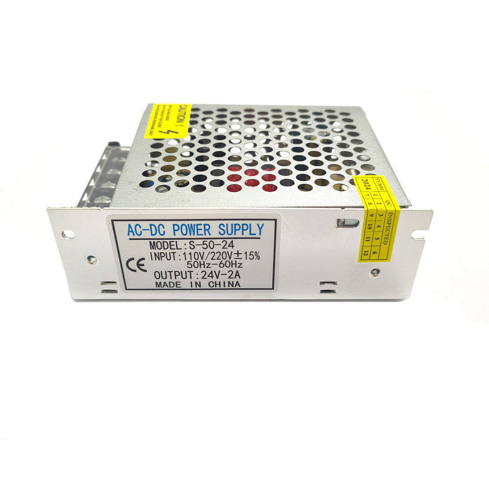 S-50-12/S-50-24 LED Strip Power Switch Power Supply DC12V4A/DC24V2A  50W