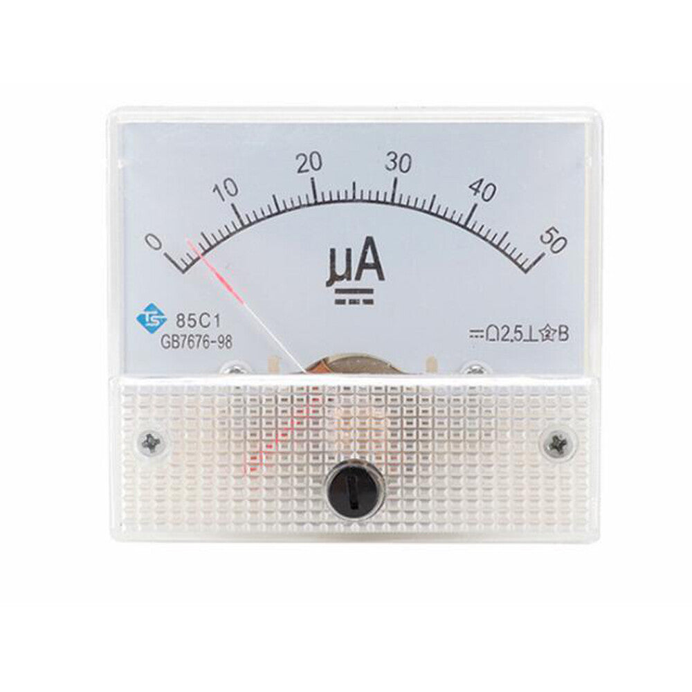 DC Pointer Ammeter 50uA-20A DC Meter 85C1 Measuring Instrument