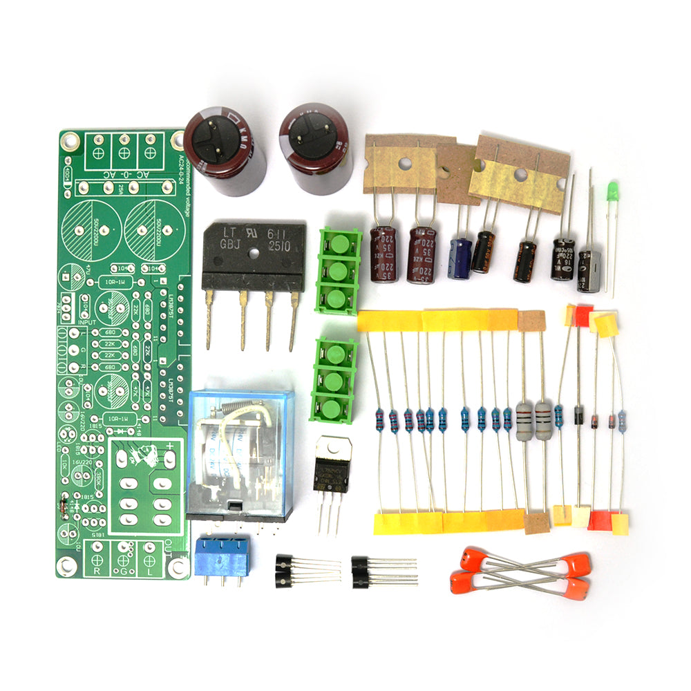 NEW DIY Kit Gainclone Dual-Channel Amplifier Board+Speaker Protection Without LM3875 IC