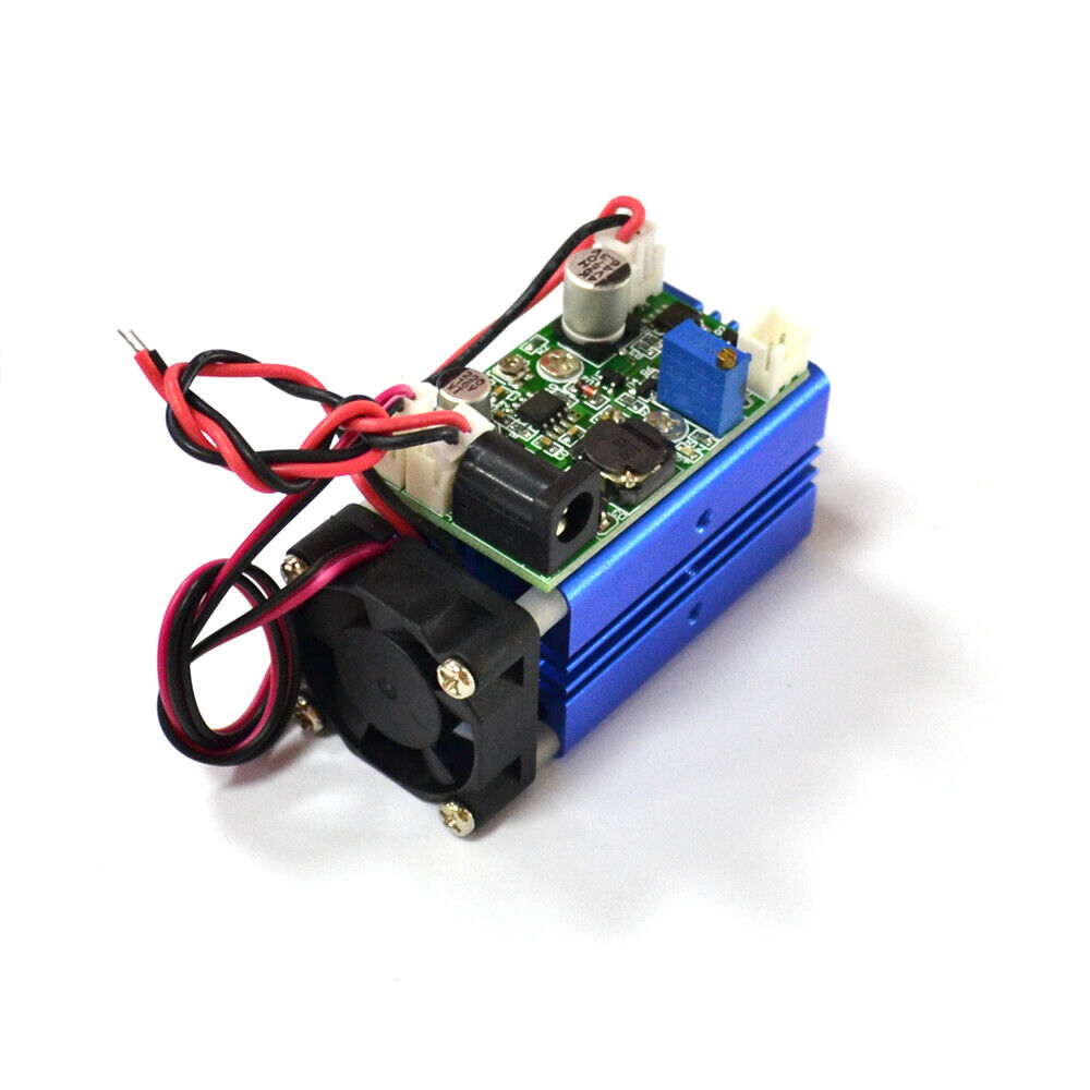 445nm 447nm 450nm 50mW Blue Laser Dot Module 12V+ TTL+ Fan Cooling