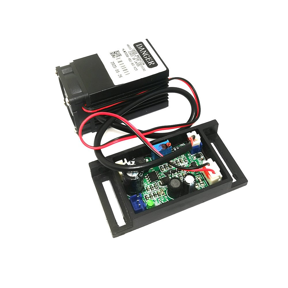 120mW 445nm 450nm Blue Laser Dot Module 12V+ TTL+ Fan Cooling-Working Long Time