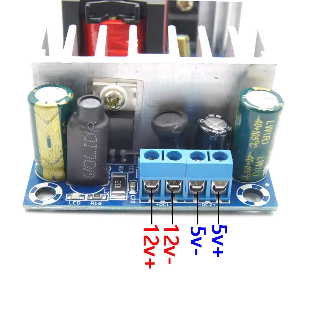 AC-DC Dual Output Power Bare Board Module, 12V 8A & 5V 1A Dual Switch Power Adapter Board