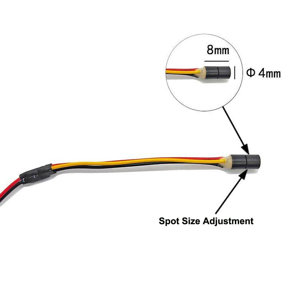 4X8mm 650nm 0.5mW 1mW 5mW 10mW 3-5V Red Light Dot Laser Module Positioning Light