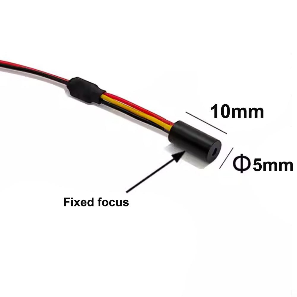 Φ5X10mm 635nm 1mW 5mW Red Light Fixed Focus Dot Line Glass Lens Laser Module