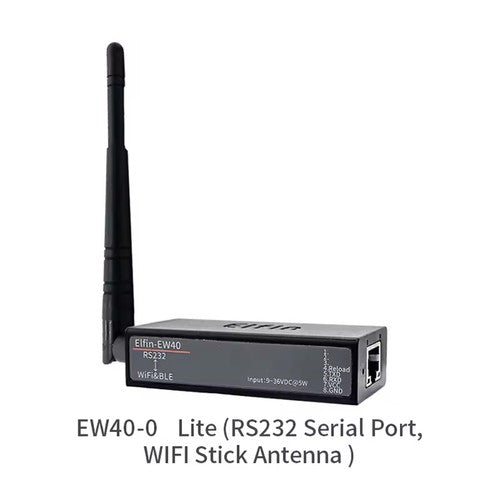 Elfin-EW40-0 EW41-0 EW42-0 Serial Server | RS232/RS485/TTL to Wi-Fi & BLE DTU with External Antenna