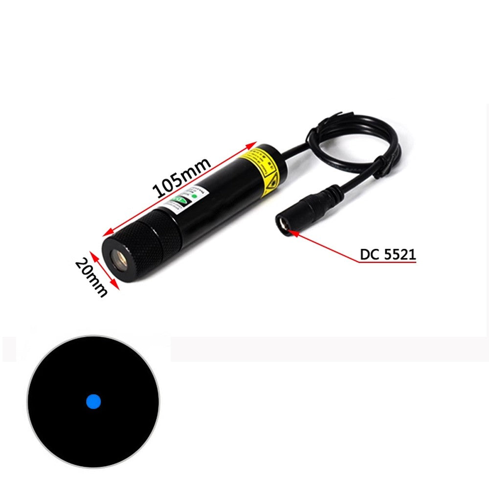 450nm 80mW 3V-5V Dot Line Cross Gypsophila Green Laser Module Woodworking Stone Cutting Equipment Positioning