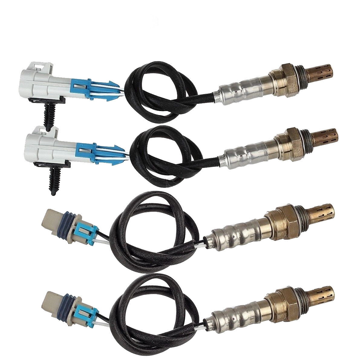 4pcs Oxygen O2 Sensor 1, 2 For 2008-2014 Chevrolet Avalanche Tahoe Suburban 1500