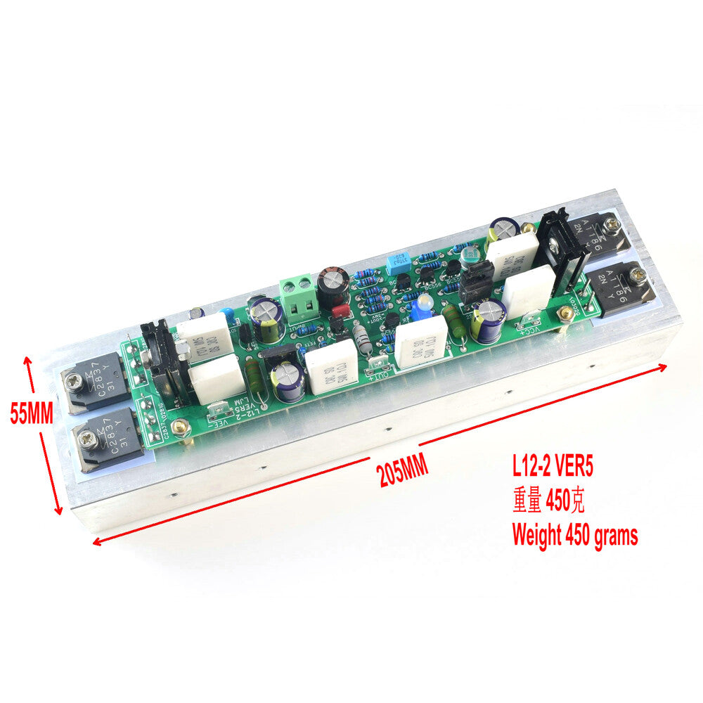 LJM Mono Class AB L12-2 Power Amp Board Assembled 120W +-55V with Heatsink VER5