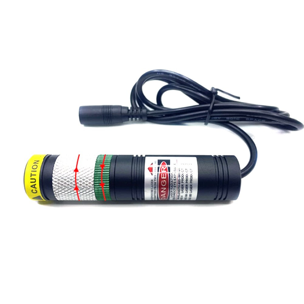 20x90mm 520nm DC5V Dot/Line/Cross Adjustable Green Light Waterproof Laser Module w/ Adapter + Bracket