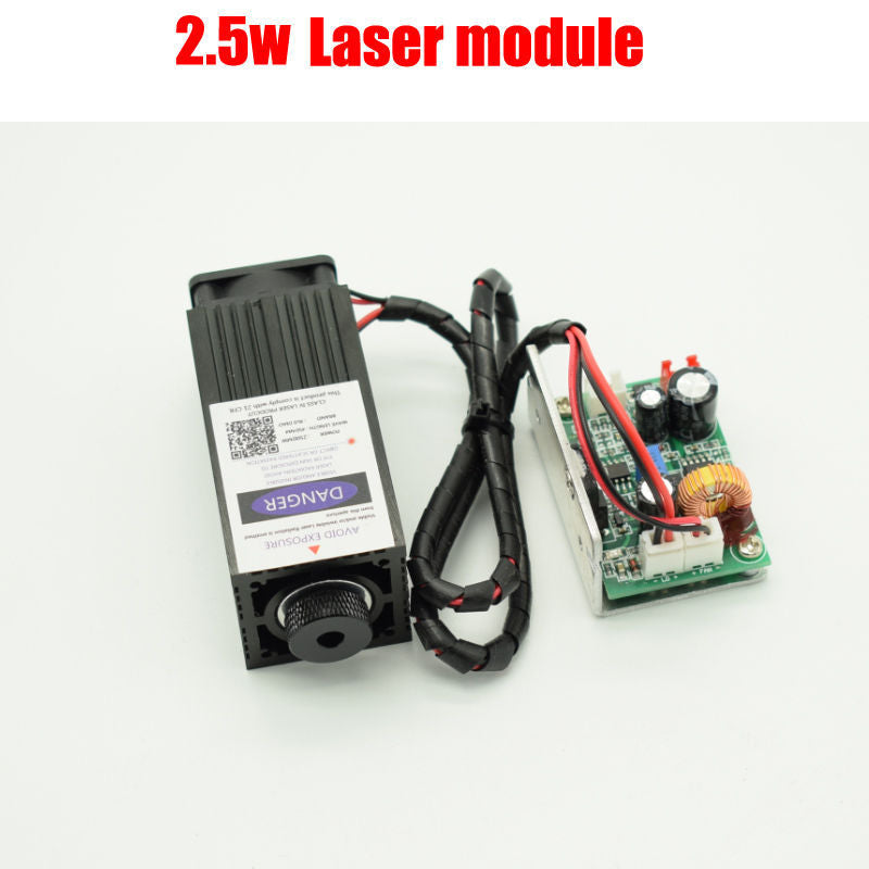 450nm 2500mw Blue-violet Laser Tube 12V High-power Laser engraving machineNew