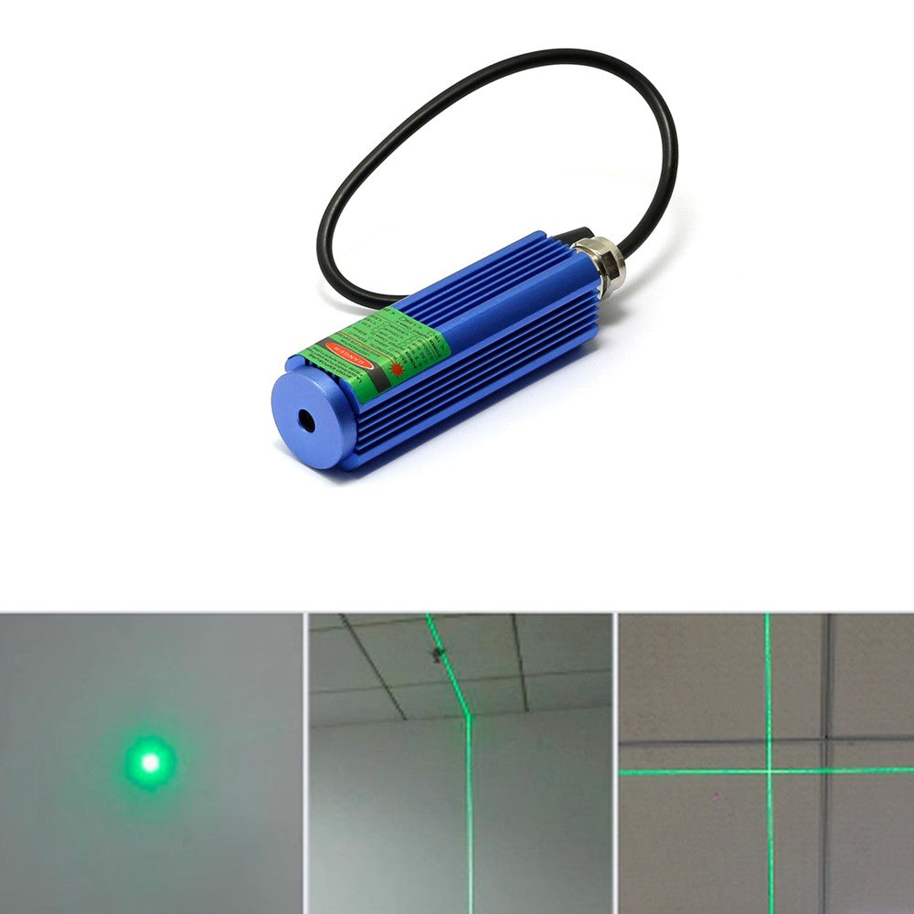 520nm 100mW Dot Line Cross Green Laser Module Marking Laser Wood Cutting Locator