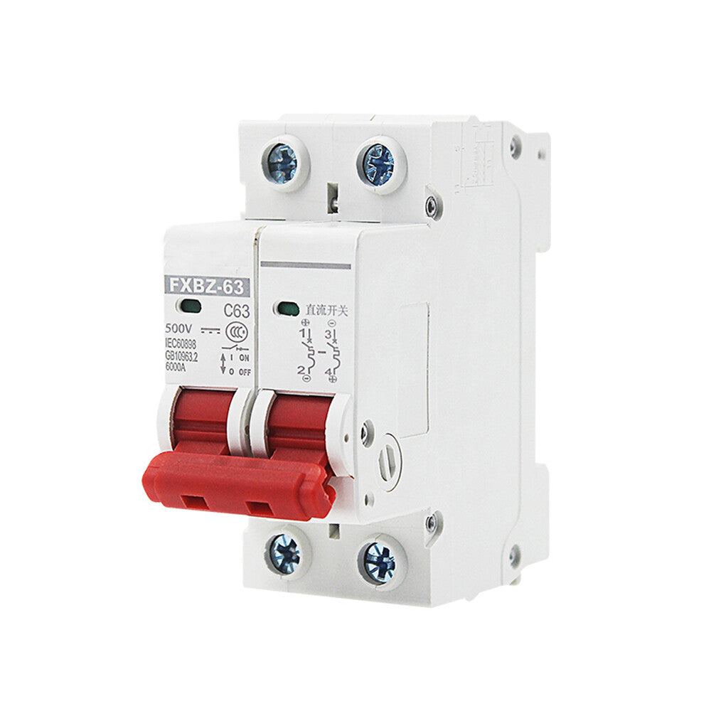 DC Circuit Breaker DC1000V DC500V Photovoltaic Air Switch Solar Small Power Generation Air Switch 6A 16A 32A 63A