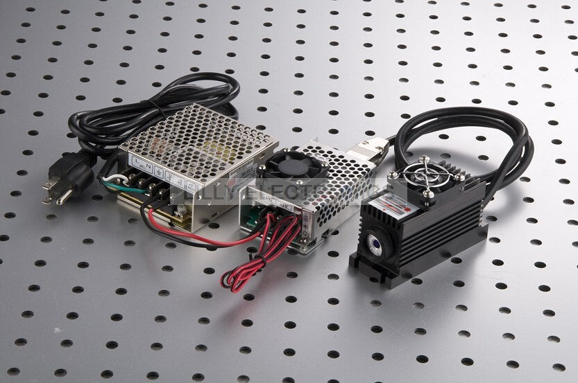 532nm 2000mw 2W Green Laser Dot Module +TTL/Analog + TEC Cooling Adjustable OEM