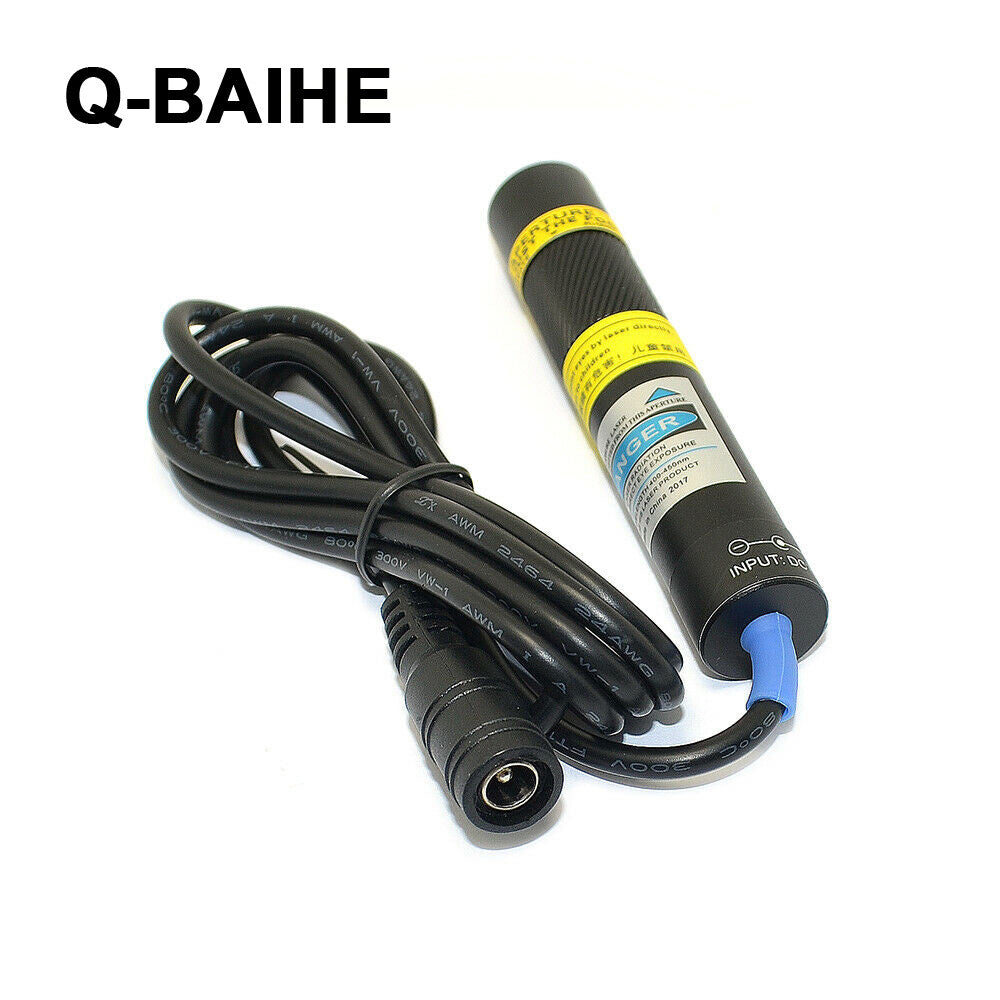 Blue 450nm 100mW Dot Line Cross Laser Module 16x120mm w/Adapter US/EU/AU/UK DIY