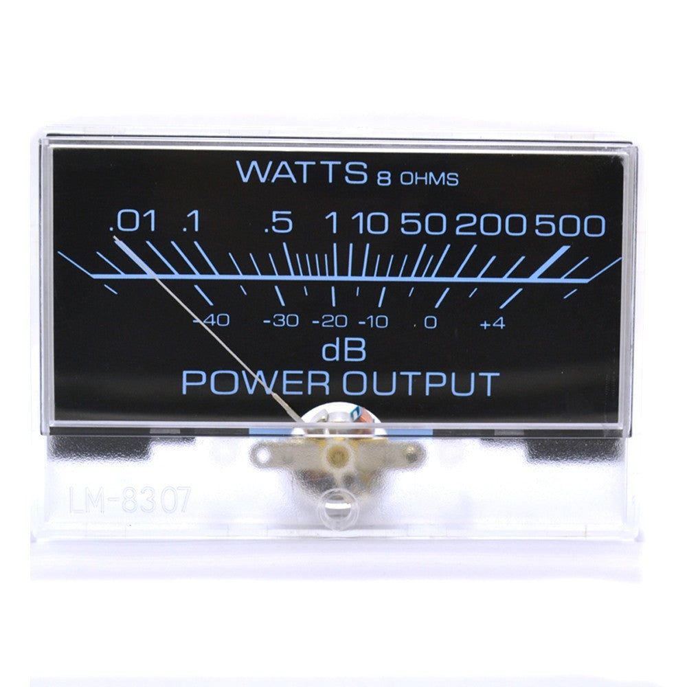 SD-H-10050 Panel Meter Black And Blue Background VU(DC500uA) With Backlight