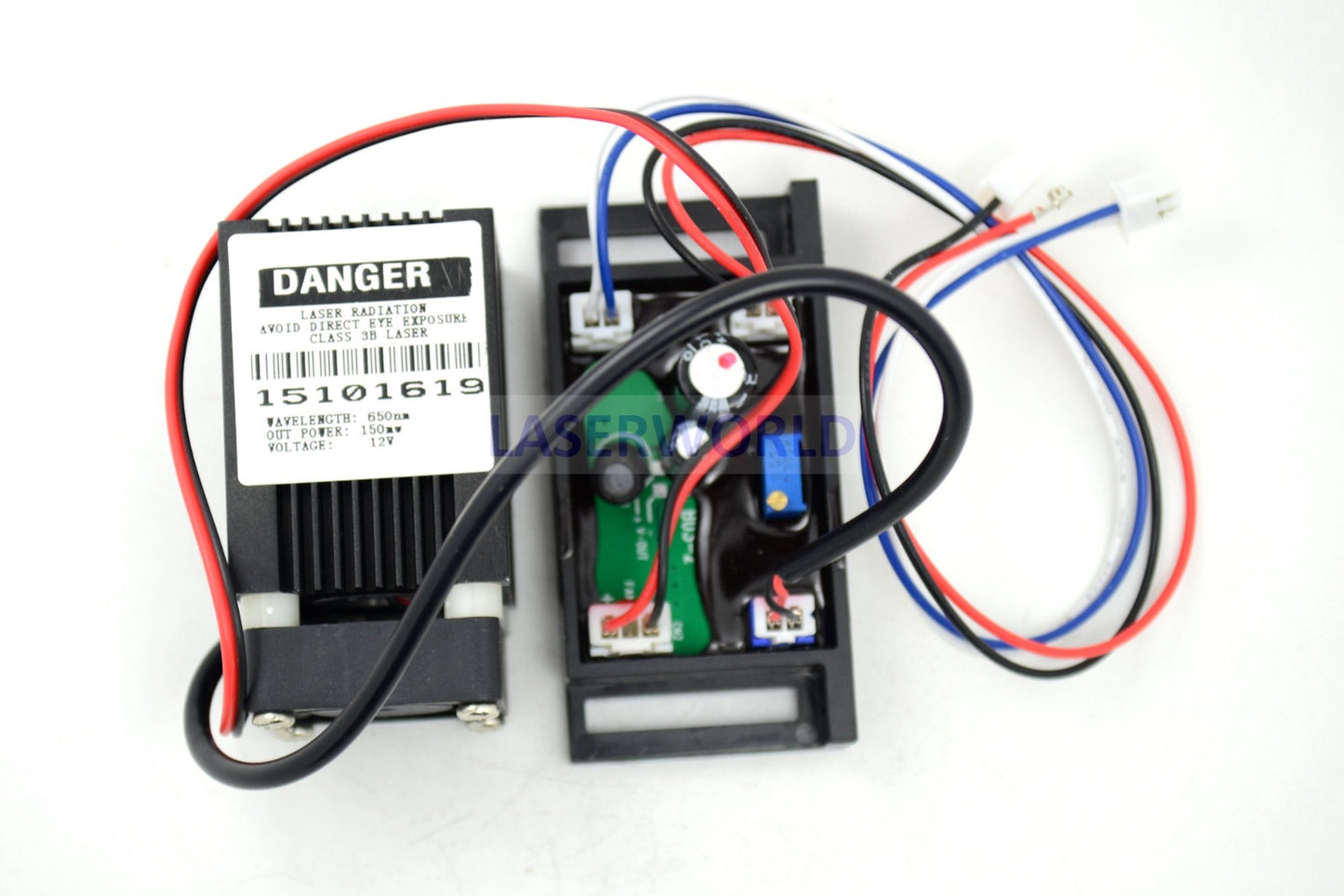 650nm 150mw Red Dot Laser Module w/ Driver 33x33x50mm + TTL + Fan Cooling