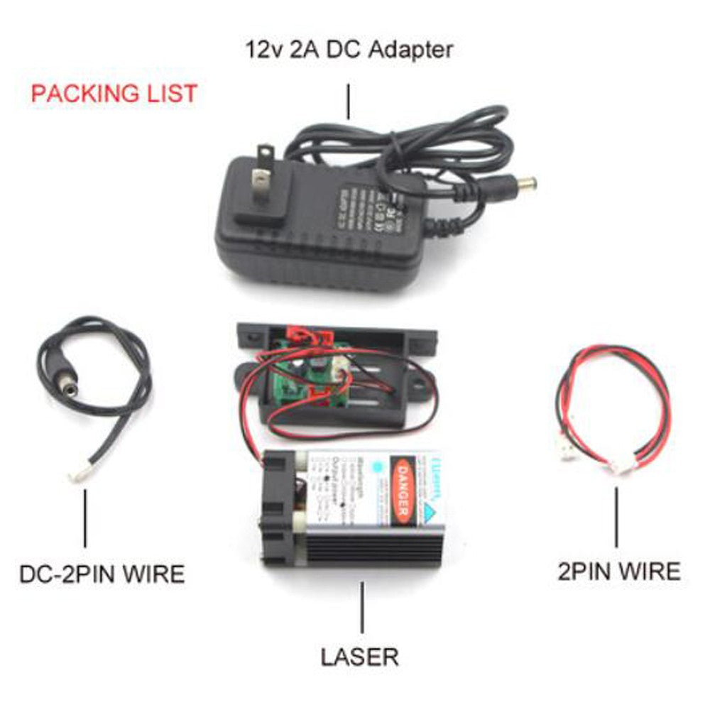 515nm 520nm 80mW 12V Green Laser Diode Module High Power Laser Beam With Fan DIY