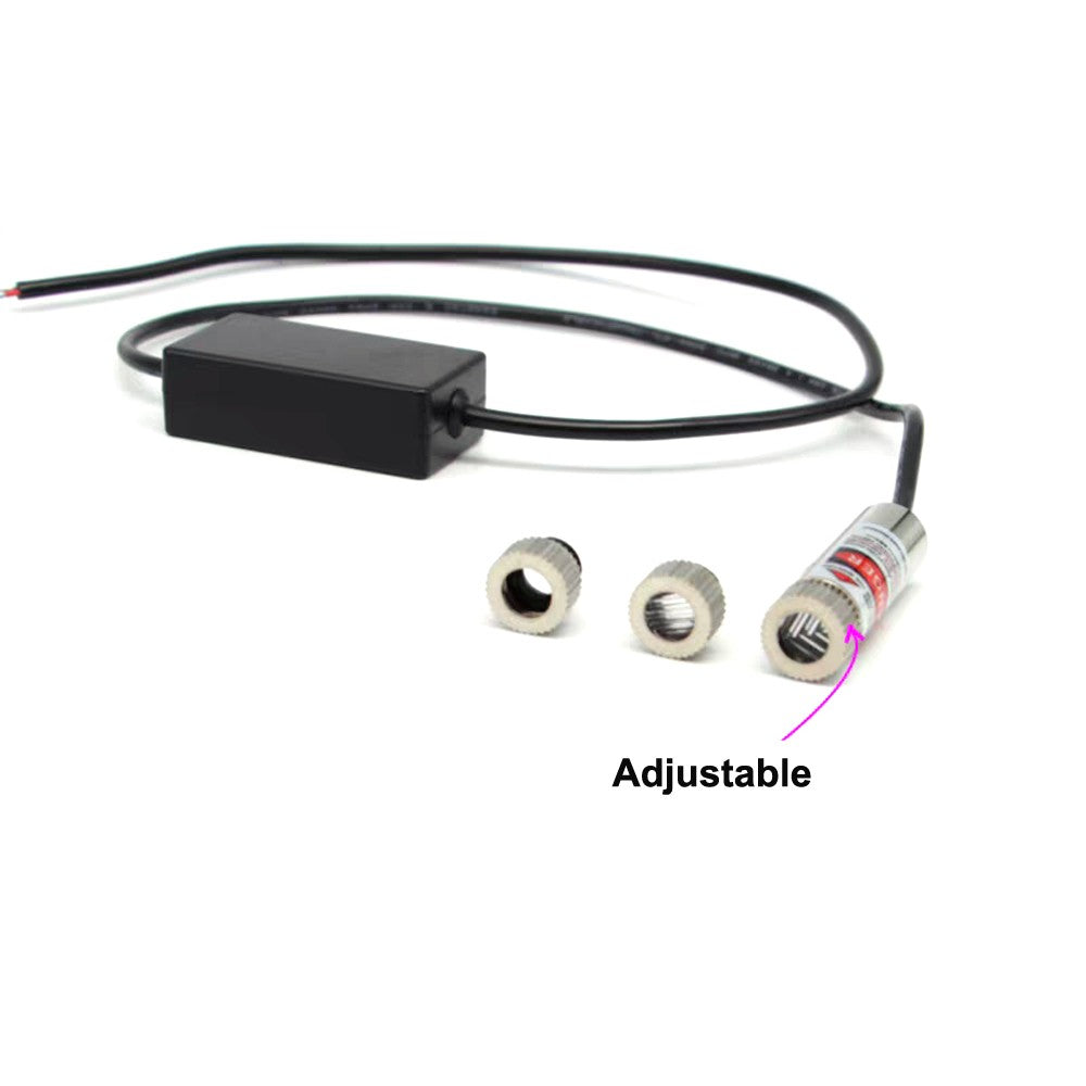 650nm 5mW 100mW 5-24V Adjustable Laser Module Marking Line Positioning Tool