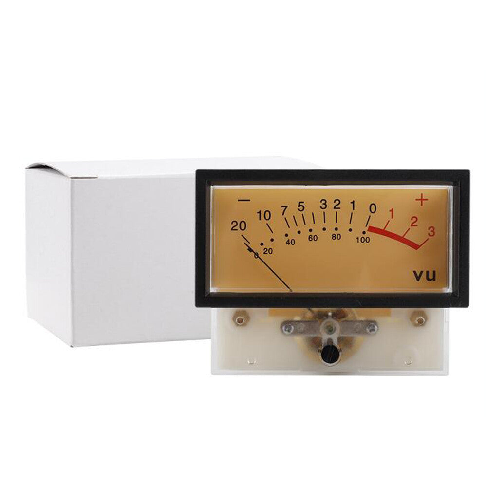 VU Level Audio Meter High Internal Resistance LED Backlight Pointer Meter 500UA