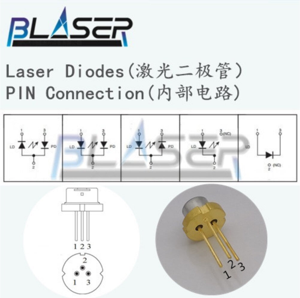 780nm 785nm 10mw 5.6mm M pin Common Cathode Laser Diode LD RLD78MD-K