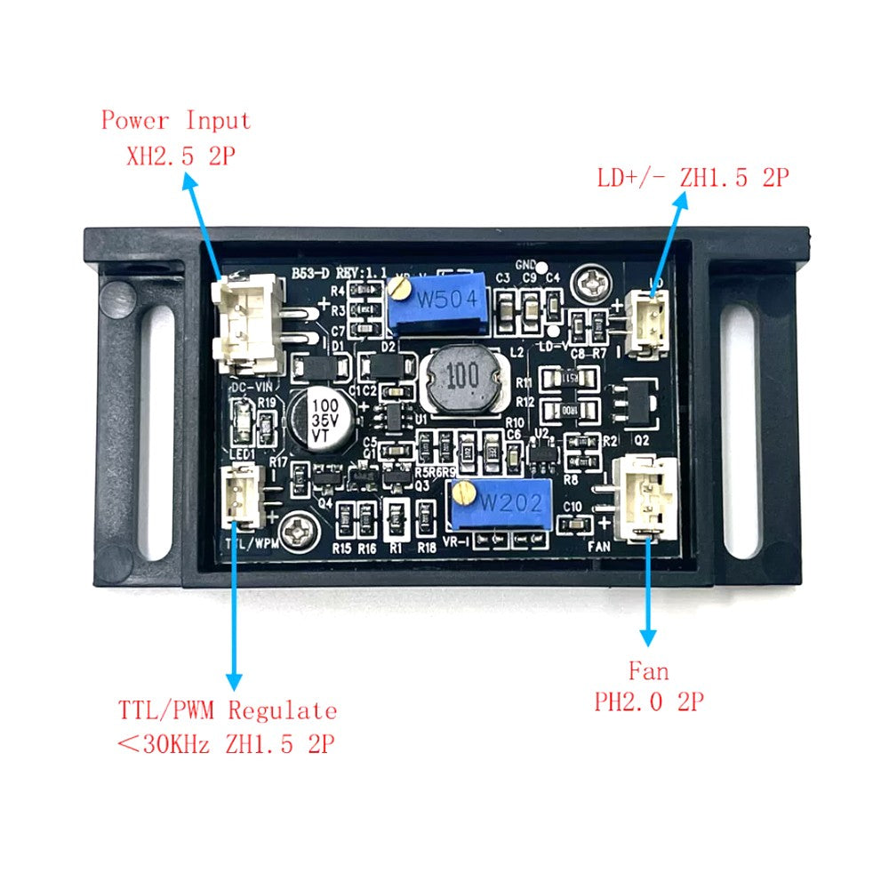593nm 20mW Yellow Dot Laser Module | DNA Spectral Analysis Fluorescence Excitation Lab Spectroscopy Research