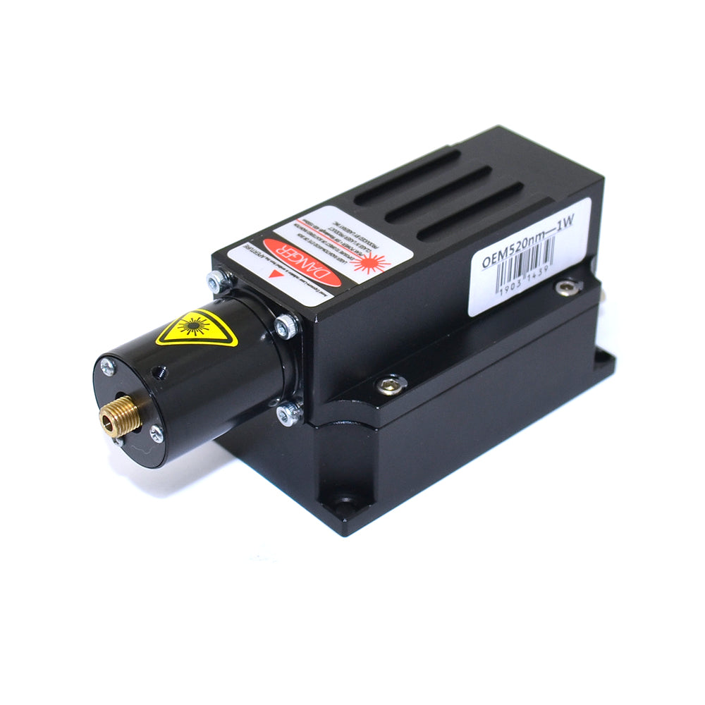 520nm 1000mW Green Laser Fiber Coupled Output Digital Display Adjustable Power