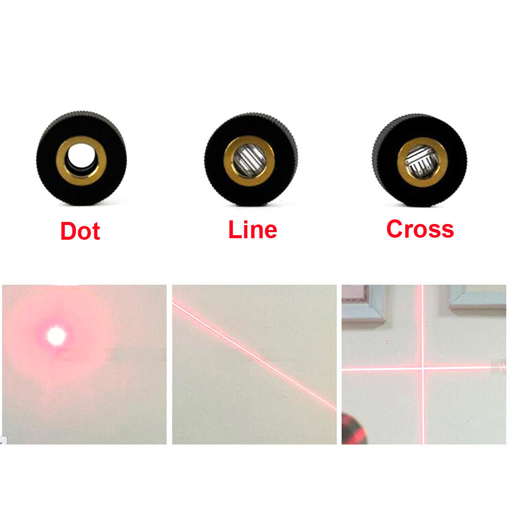 Dot/Cross/Line Laser Lens 200nm-1100nm 20x110mm Lens Marco M9 metal Cap