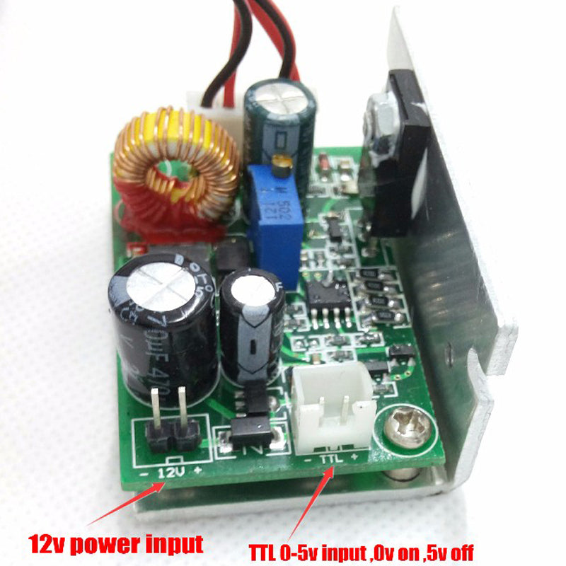 450nm 2500mw Blue-violet Laser Tube 12V High-power Laser engraving machineNew