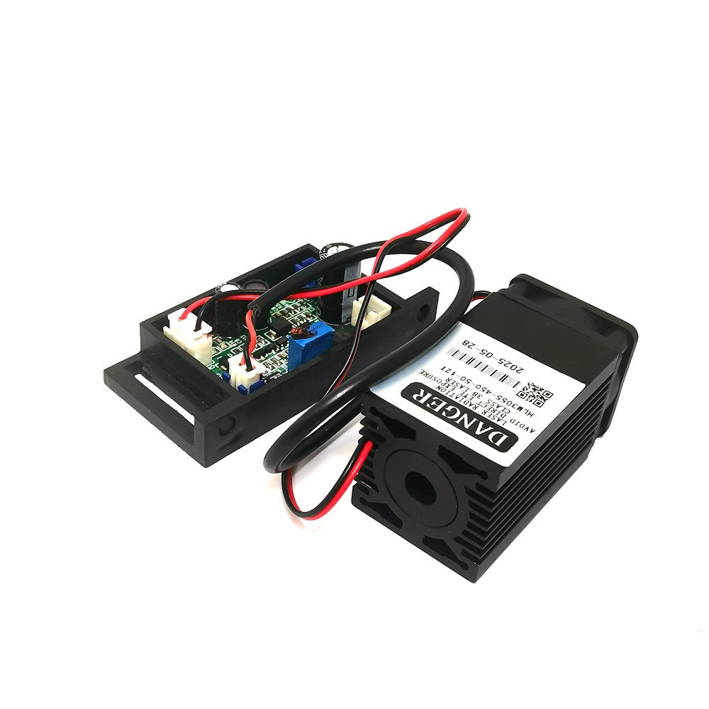 120mW 445nm 450nm Blue Laser Dot Module 12V+ TTL+ Fan Cooling-Working Long Time