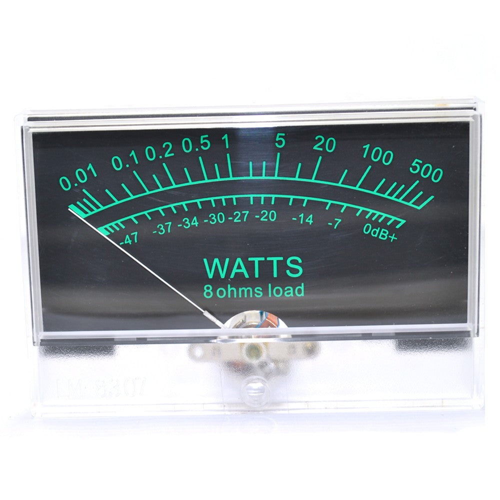 H-10050 Panel Meters Black And Green Background VU(DC 500uA) With Backlight