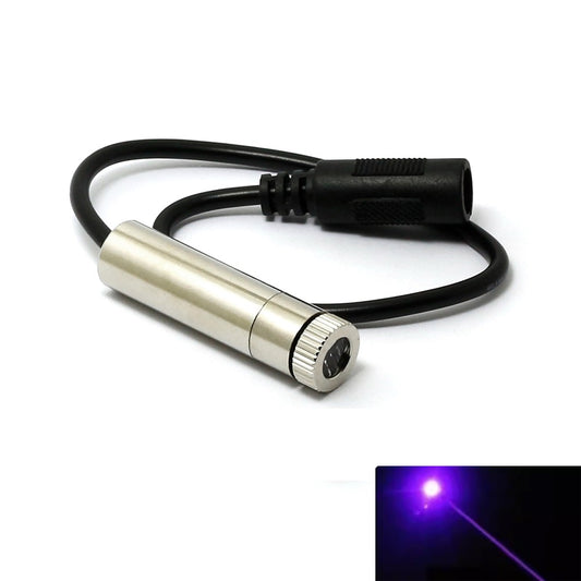405nm 100mW Violet-Blue Focus Adjustable Laser Module Lazer Diode w/AC Connector