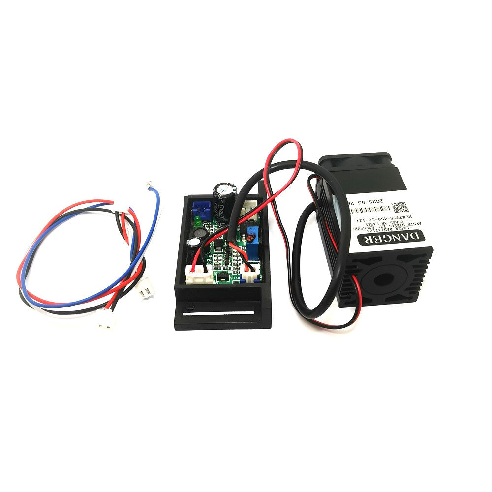 120mW 445nm 450nm Blue Laser Dot Module 12V+ TTL+ Fan Cooling-Working Long Time