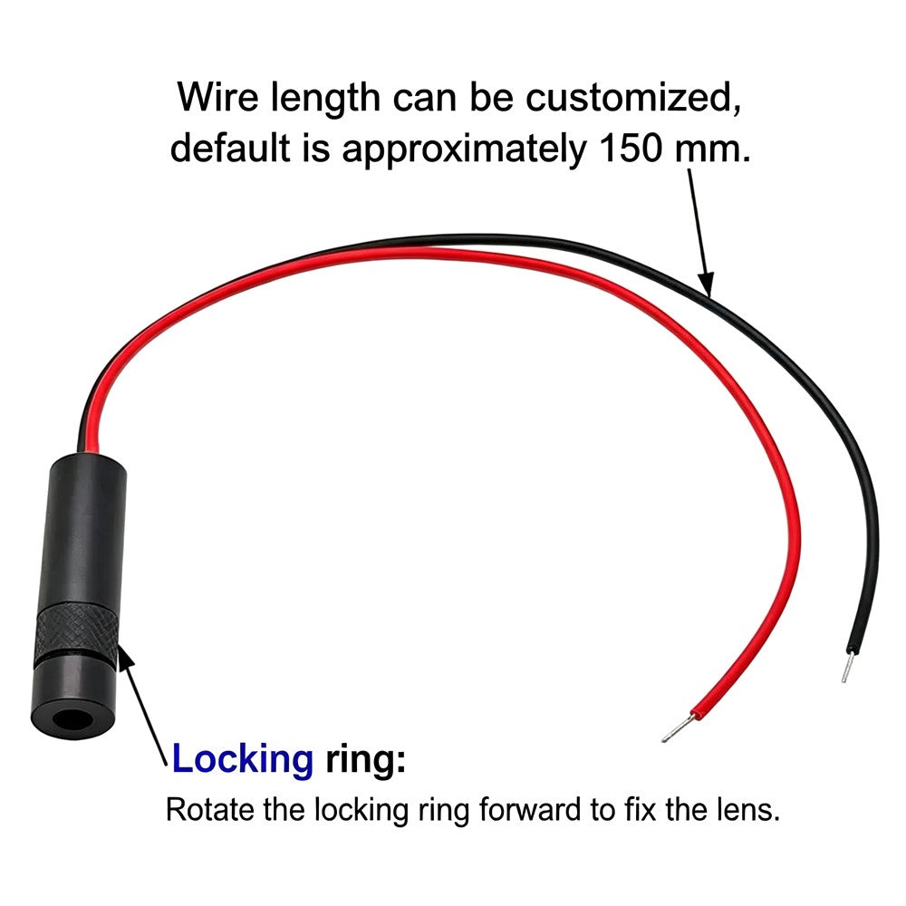 515nm 520nm Adjustable Green Dot Laser Module Φ8×30mm 1‑10mW Positioning Laser for Laser Marking